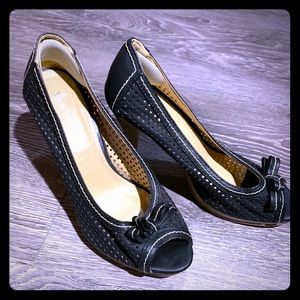 Black vintage high heels